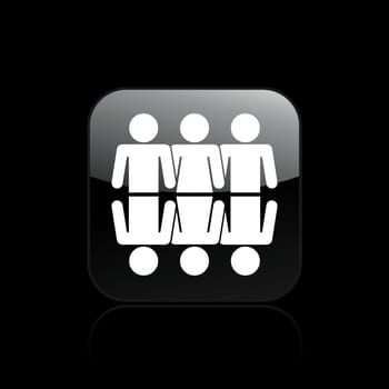 Vector illustration of community single isolated icon