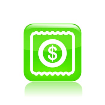 Vector illustration of single isolated vector cash icon