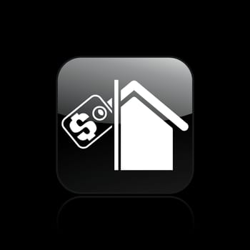 Vector illustration of single isolated real estate icon