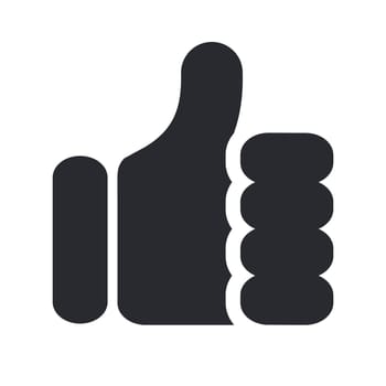 Vector illustration of single isolated approval icon