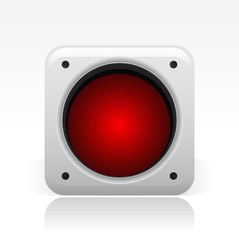 Vector illustration of single isolated traffic light icon