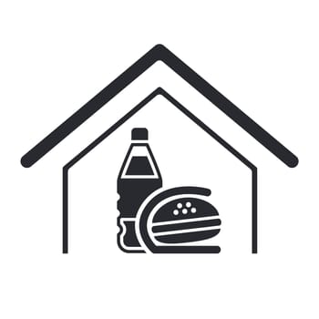 Vector illustration of single isolated fast-food icon
