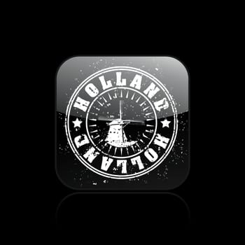 Vector illustration of single isolated Holland icon