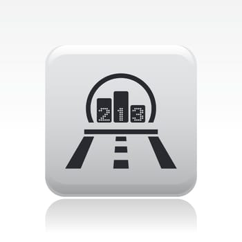 Vector illustration of single isolated race icon