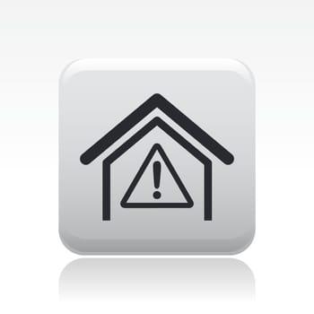 Vector illustration of single danger icon