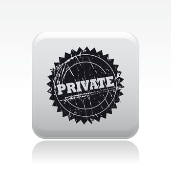 Vector illustration of single isolated privacy icon