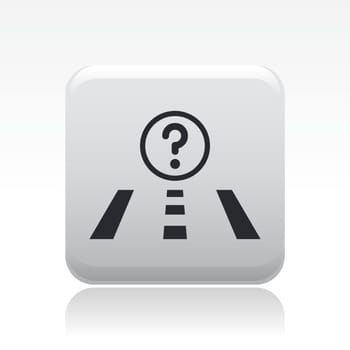 Vector illustration of single isolated navigate icon