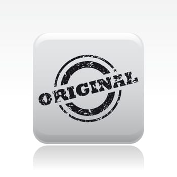 Vector illustration of single isolated original print icon