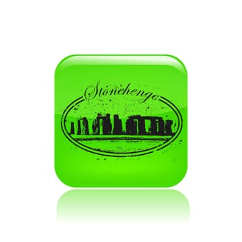 Vector illustration of single isolated Stonehenge  icon