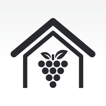 Vector illustration of single isolated farm icon