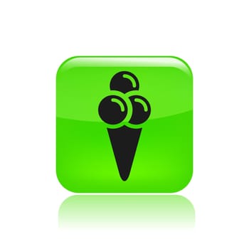 Vector illustration of single isolated ice-cream icon