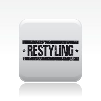 Vector illustration of single isolated restyling icon