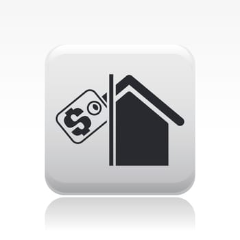 Vector illustration of single isolated real estate icon