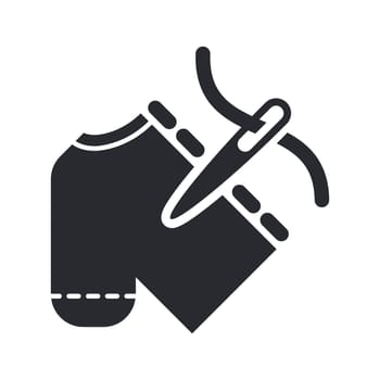 Vector illustration of single isolated t-shirt icon