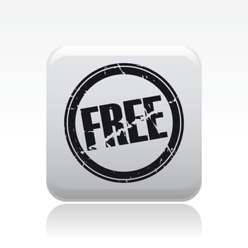 Vector illustration of single isolated free stamp icon