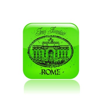 Vector illustration of single isolated Roma icon