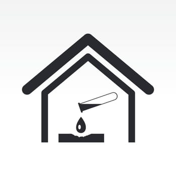 Vector illustration of single isolated danger icon
