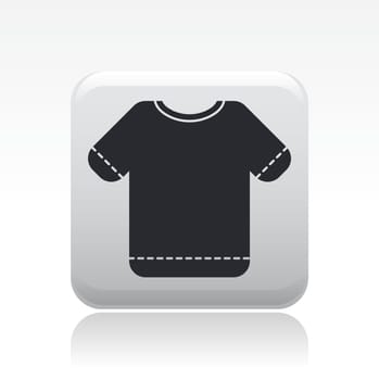 Vector illustration of single isolated t-shirt icon
