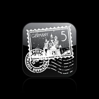 Vector illustration of single isolated Germany icon