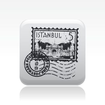 Vector illustration of single isolated Istanbul icon