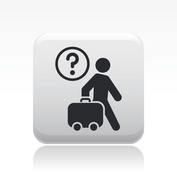 Vector illustration of single isolated travel icon