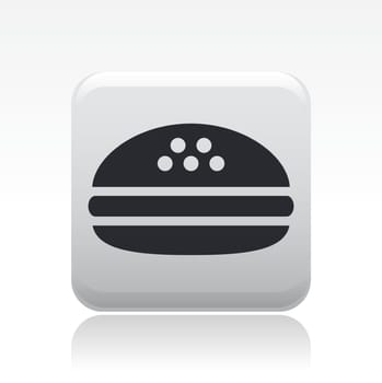 Vector illustration of single isolated sandwich icon