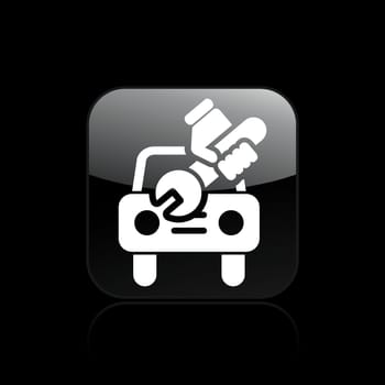 Vector illustration of single isolated car repair icon
