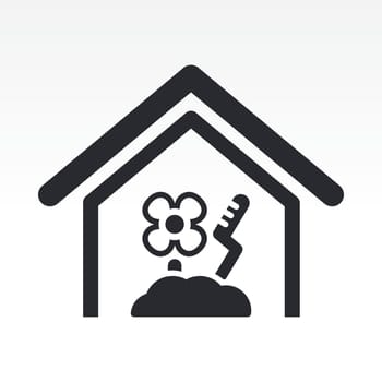 Vector illustration of single isolated farm icon