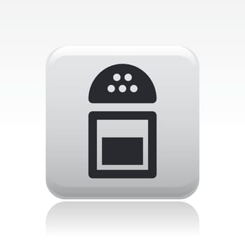 Vector illustration of single isolated salt icon