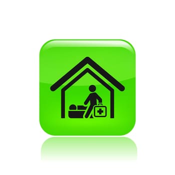 Vector illustration of single isolated medical icon