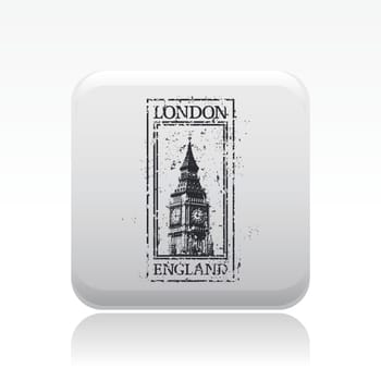 Vector illustration of single isolated London icon