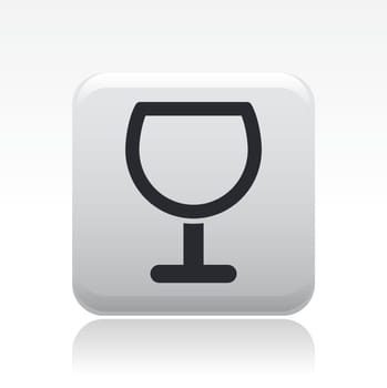Vector illustration of single isolated glass icon