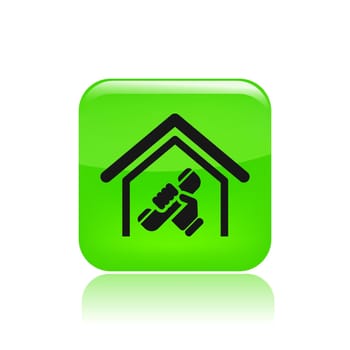 Vector illustration of single phone icon