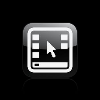 Vector illustration of single isolated desktop icon