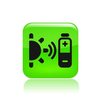 Vector illustration of single isolated bioenergy icon