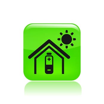 Vector illustration of single isolated bioenergy icon