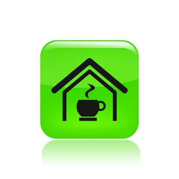 Vector illustration of single isolated coffee icon