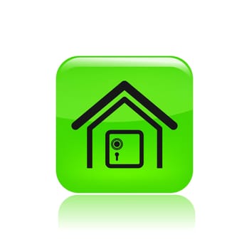 Vector illustration of single isolated bank icon