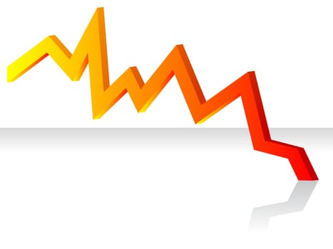 Vector illustration of crisis design concept