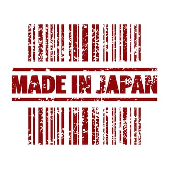 Vector illustration of single isolated made in Japan icon