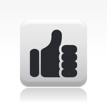 Vector illustration of single isolated ok icon