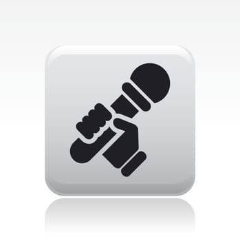 Vector illustration of single isolated karaoke icon