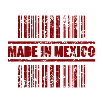 Vector illustration of single isolated made in Mexico print icon
