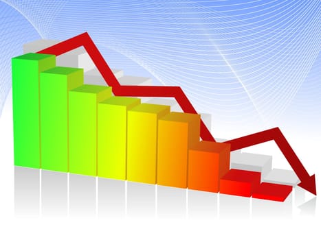 Vector illustration of crisis design concept