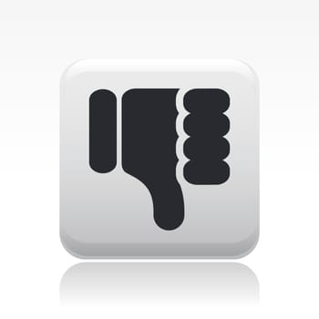 Vector illustration of single isolated denial icon