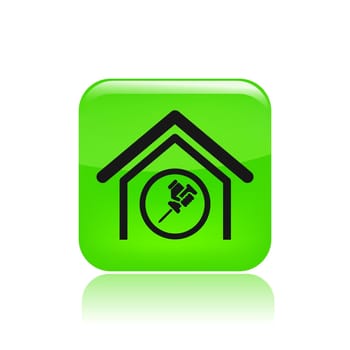 Vector illustration of single isolated home repair icon