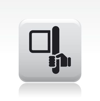 Vector illustration of single isolated flag icon