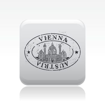 Vector illustration of single isolated Vienna icon