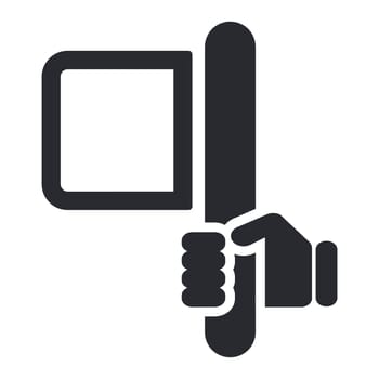 Vector illustration of single isolated flag icon