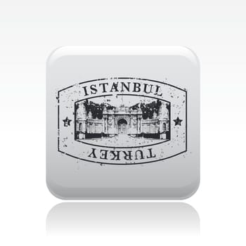 Vector illustration of single isolated Istanbul icon